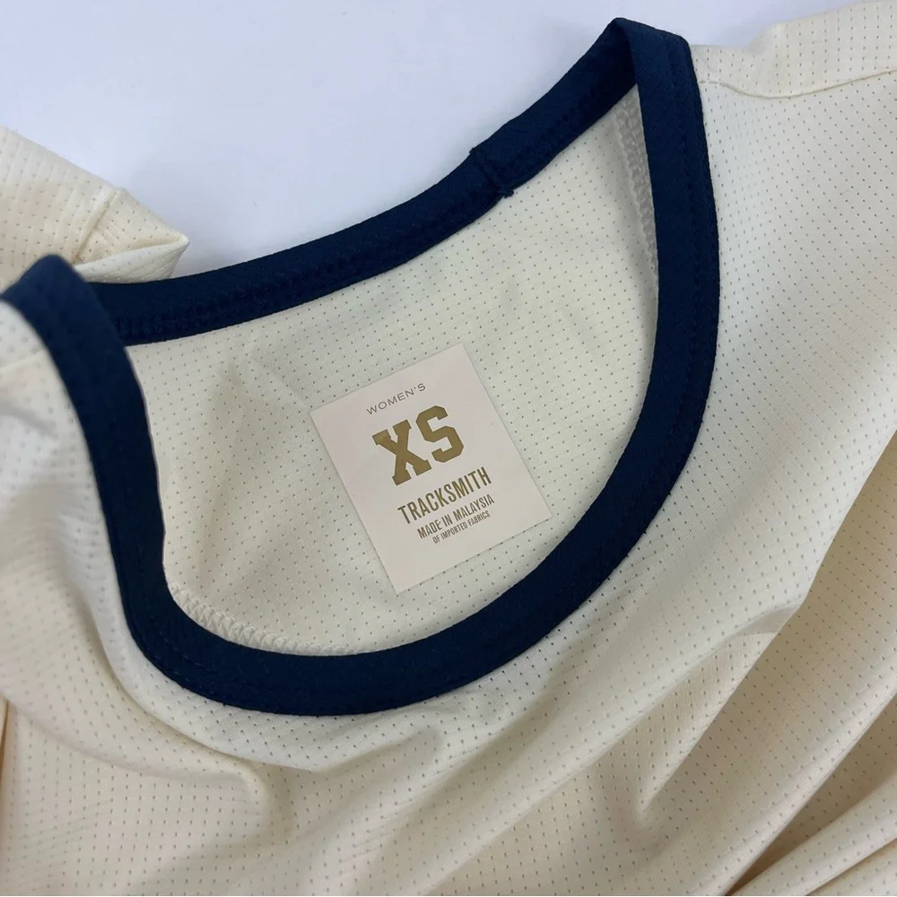 Tracksmith Women's High Stretch Running Long Sleeve Shirt in Cream - Picture 6 of 7